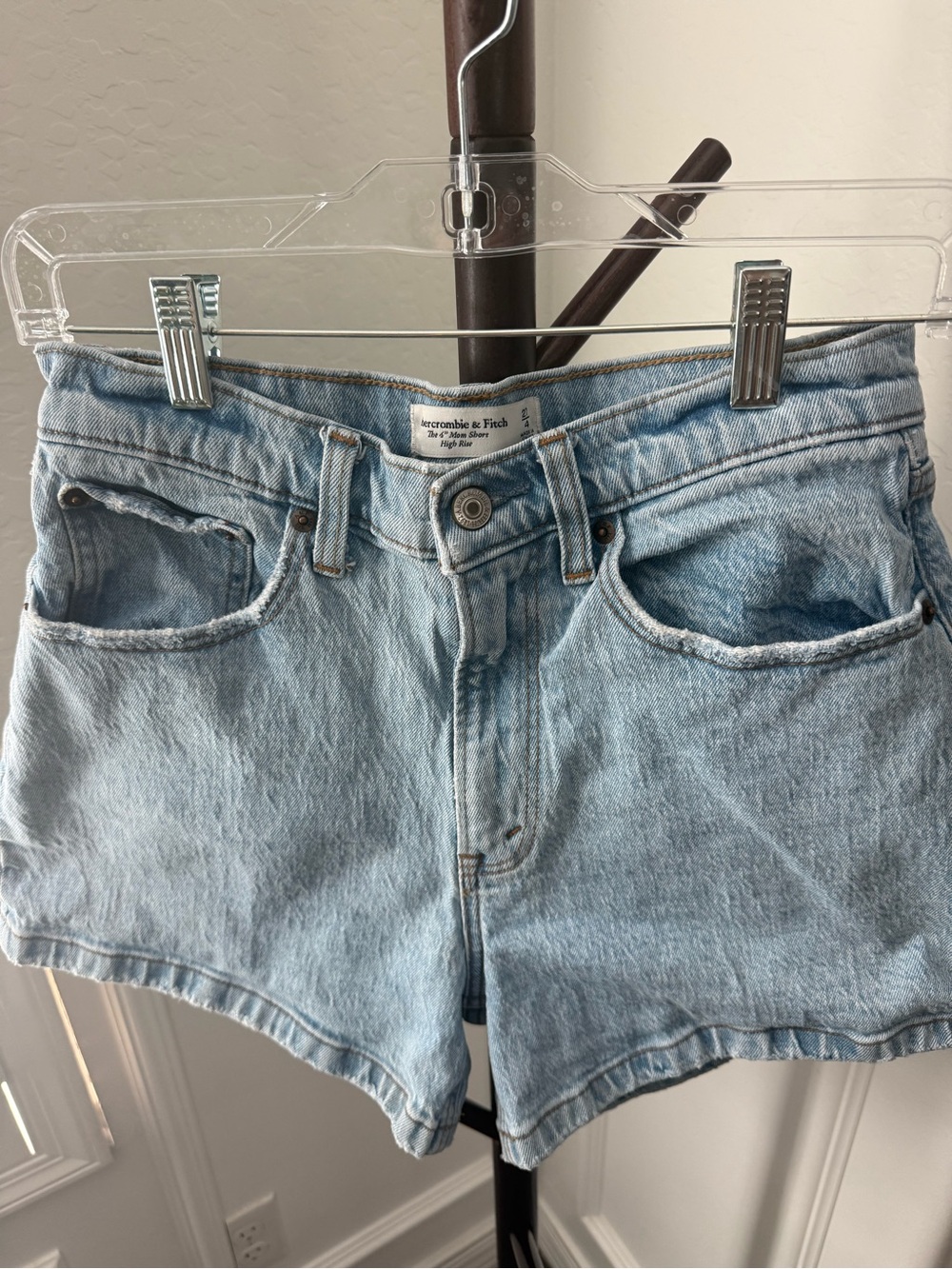 Abercrombie & Fitch Light Blue Denim Women's Shorts